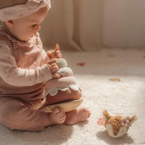 Jucarie din lemn FSC si textil pentru stivuire - Fairy Garden - Little Dutch 3