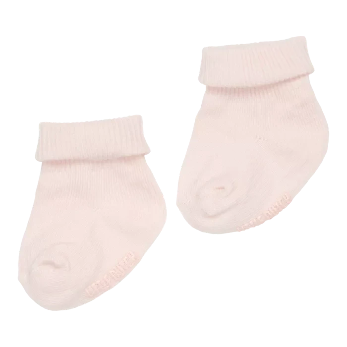 Sosetute din bumbac organic - Pink - Flowers & Butterflies - Little Dutch - 3 luni 2