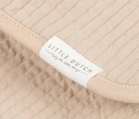 Patura din bumbac dublata cu plus - Pure Beige - Little Dutch 3