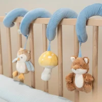 Spirala cu jucarii senzoriale pentru bebelusi - Forest Friends - Little Dutch 3