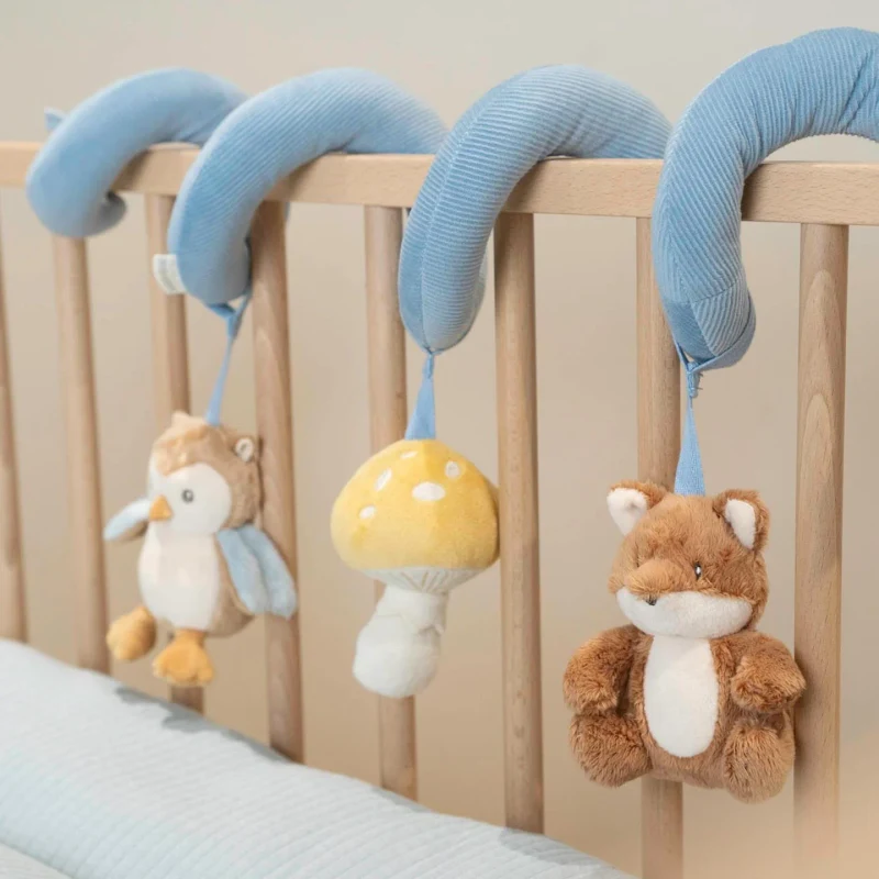 Spirala cu jucarii senzoriale pentru bebelusi - Forest Friends - Little Dutch 3