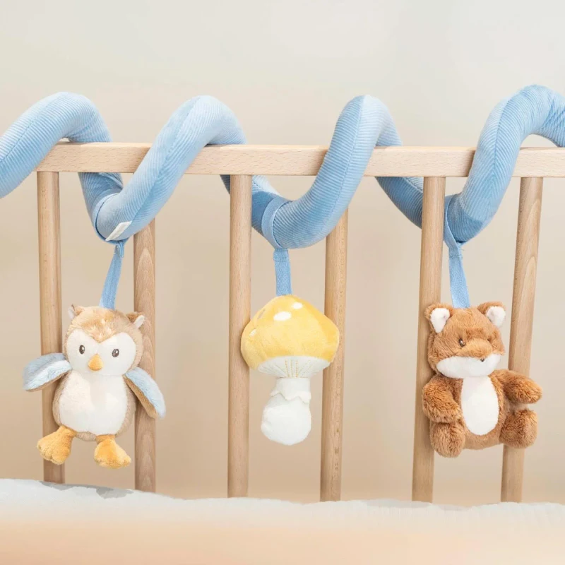 Spirala cu jucarii senzoriale pentru bebelusi - Forest Friends - Little Dutch 2