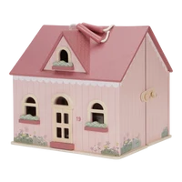 Casuta de papusi portabila din lemn FSC cu mobilier - Little Dutch LD 7116