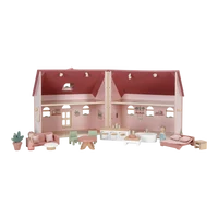 Casuta de papusi portabila din lemn FSC cu mobilier - Little Dutch LD 7116 3