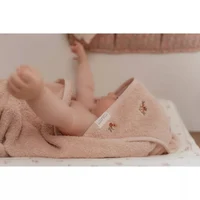 Полотенце с капюшоном с вышивкой – 75 × 75 см – Blossom – Little Dutch 4