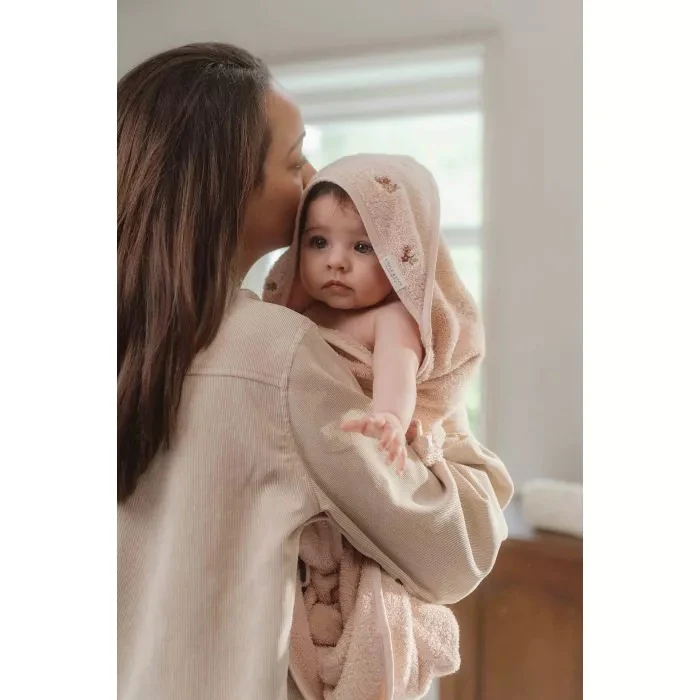 Полотенце с капюшоном с вышивкой – 75 × 75 см – Blossom – Little Dutch 5