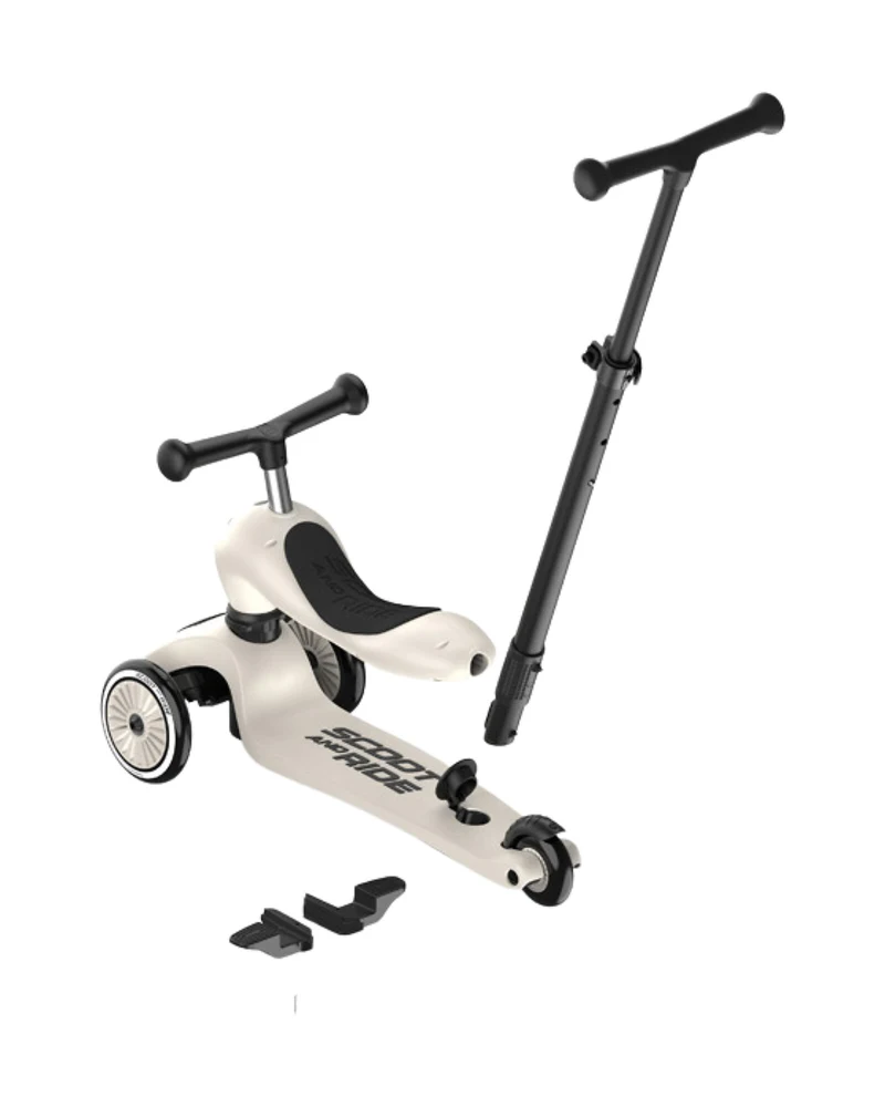Самокат с ручкой Push and Go Highway Kick 1 Ash Scoot&Ride 2