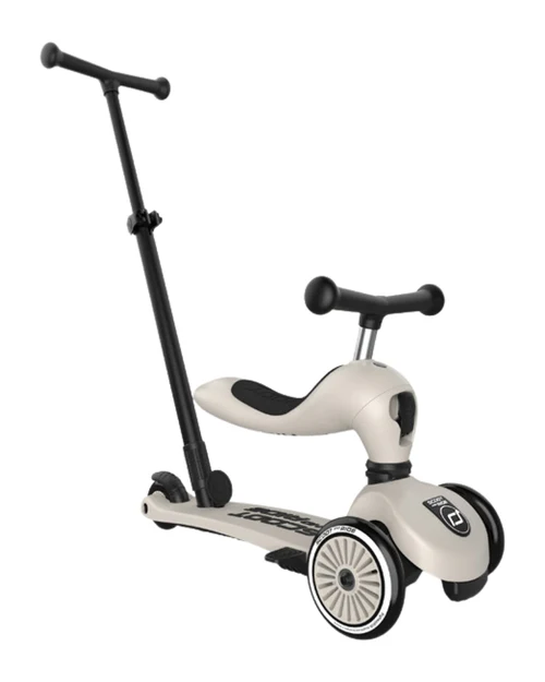 Самокат с ручкой Push and Go Highway Kick 1 Ash Scoot&Ride