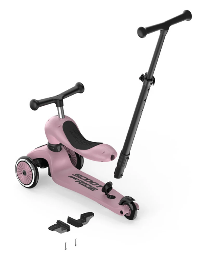 Trotineta cu maner Push and Go Highway Kick 1 Wildberry Scoot&Ride 6
