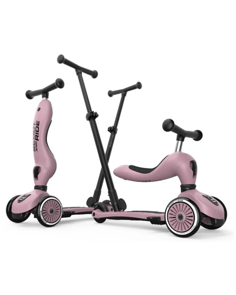 Trotineta cu maner Push and Go Highway Kick 1 Wildberry Scoot&Ride 8