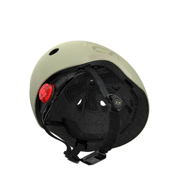 Casca de protectie pentru copii, cu sistem de reglare, Scoot & Ride Olive,S, 51-55cm 4