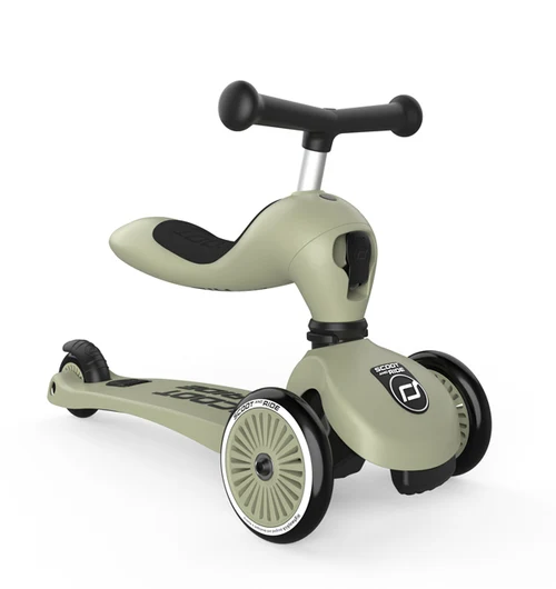 Trotineta 2 in 1 Highway Kick 1 Olive 00001 Scoot&Ride