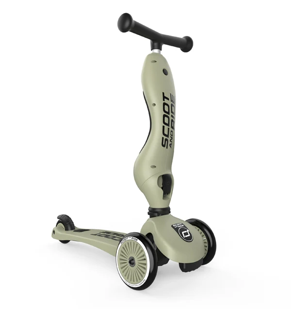 Trotineta 2 in 1 Highway Kick 1 Olive 00001 Scoot&Ride 2