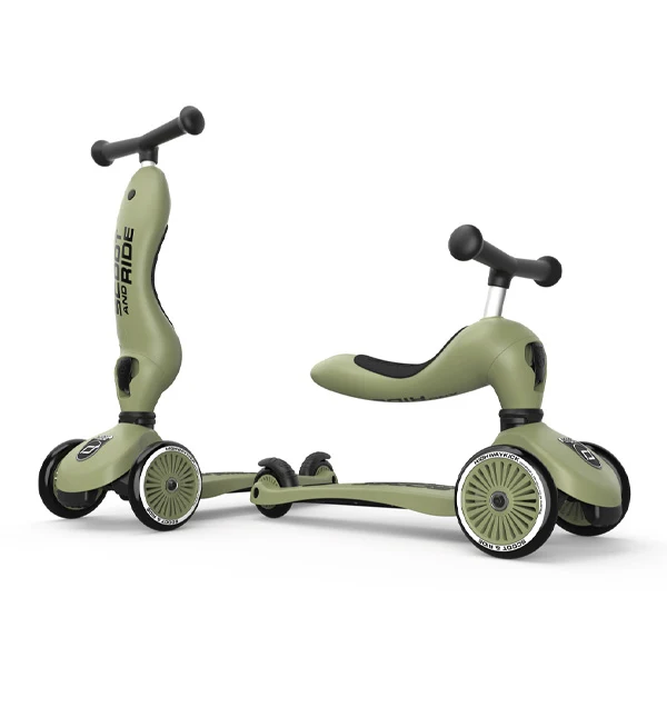 Trotineta 2 in 1 Highway Kick 1 Olive 00001 Scoot&Ride 5