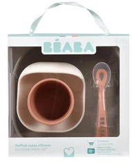 Set de masa silicon Beaba 4 piese Terracotta Gazelle B913602 3