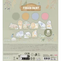 Carte de pictat cu degetele - Safari Friends - Little Dutch 2