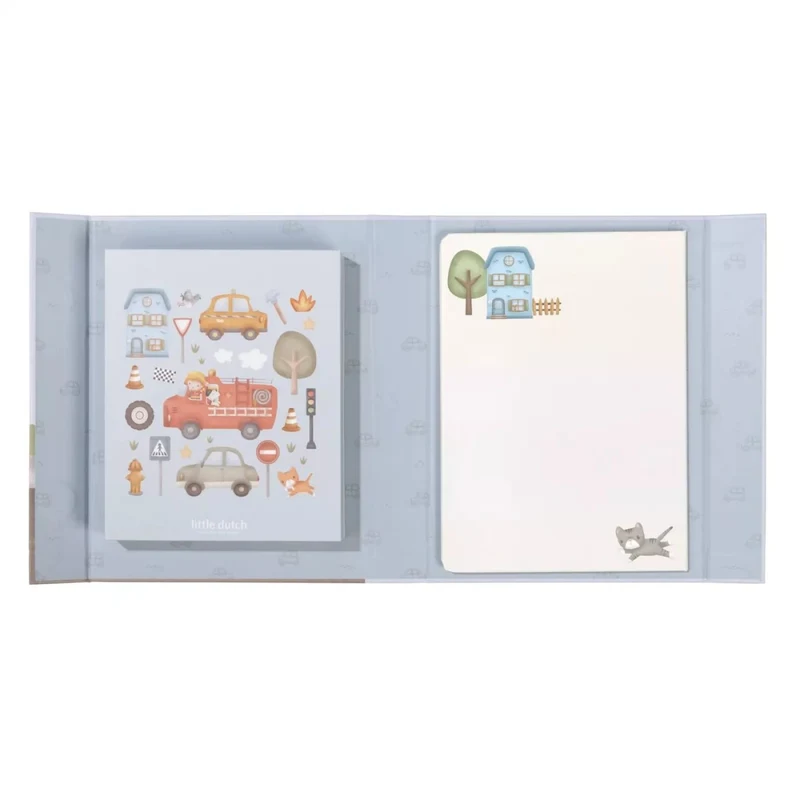 Carte magnetica cu figurine - Jim Vehicles - Little Dutch 4