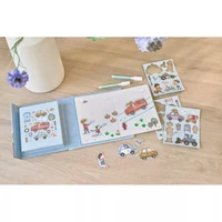 Carte magnetica cu figurine - Jim Vehicles - Little Dutch 5