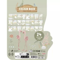 Carte de colorat - Rosa - Safari Friends - Little Dutch 2