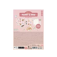 Carte magnetica cu figurine - Rosa Fairy Garden - Little Dutch 2