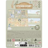 Set de autocolante reutilizabile - Jim si Rosa - Safari Friends - Little Dutch 2