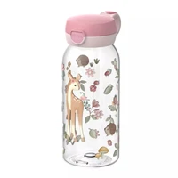 Sticla de apa cu capac flip Campus - 600 ml - Fairy Garden - Little Dutch