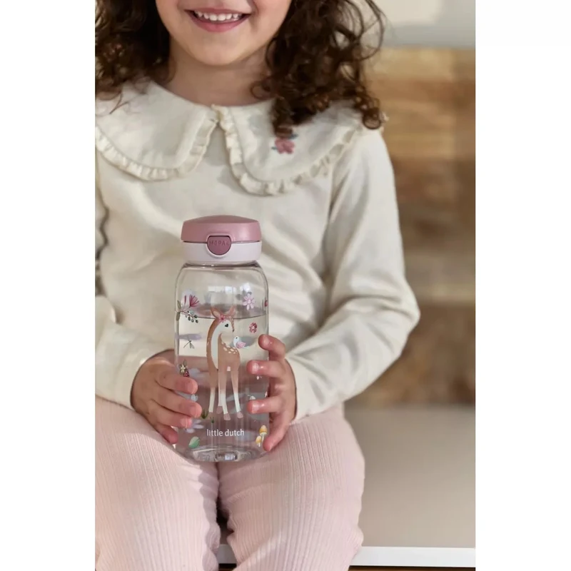 Sticla de apa cu capac flip Campus - 600 ml - Fairy Garden - Little Dutch 2
