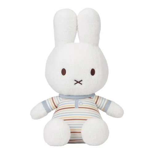 Jucarie din plus - 25 cm - Miffy Vintage Sunny Stripes - Print - Little Dutch