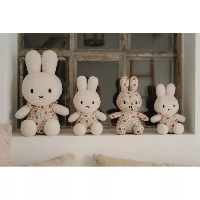 Jucarie din plus - 25 cm - Miffy Vintage Little Flowers - Print complet - Little Dutch 5