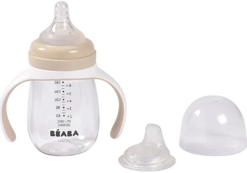 Biberon de invatare 2in1 din tritan 210 ml Clay