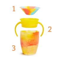 Munchkin CANA MIRACLE 360, TROPICAL SWIRL, CU MANERE, 207ML, SET 2 BUC., 6L+ - RED/YELLOW 5