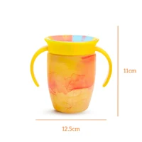 Munchkin CANA MIRACLE 360, TROPICAL SWIRL, CU MANERE, 207ML, SET 2 BUC., 6L+ - Blue/YELLOW 5