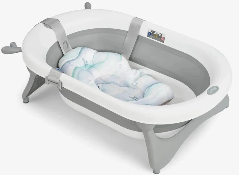Hamac pentru cadita KikkaBoo Soft Bath Nubo Coral Mint 2