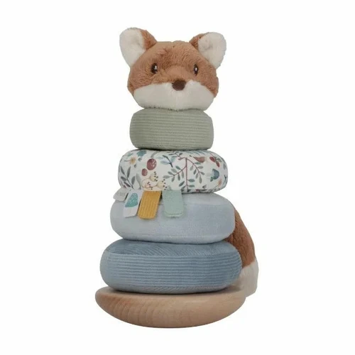 Display piramida pentru stivuire material si lemn - Forest Friends - Little Dutch