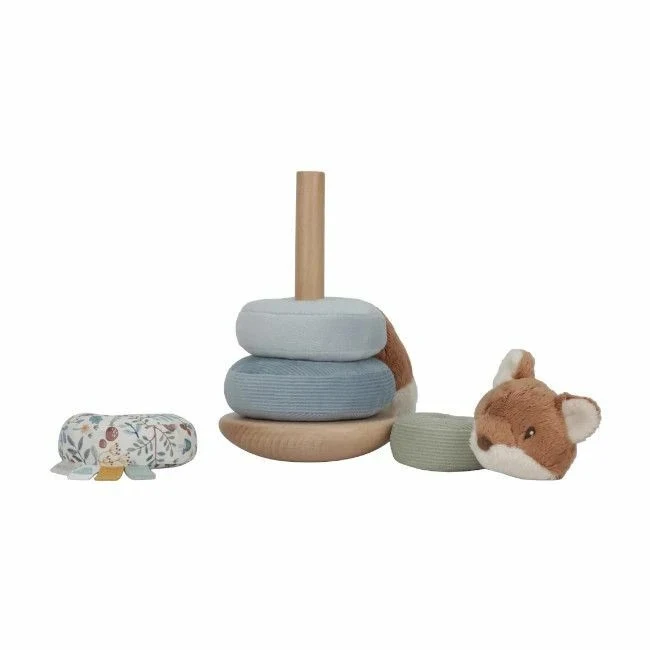 Display piramida pentru stivuire material si lemn - Forest Friends - Little Dutch 2