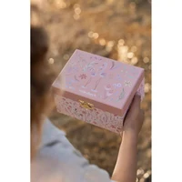 Cutie muzicala pentru bijuterii - Pink - Safari Friends - Little Dutch 3