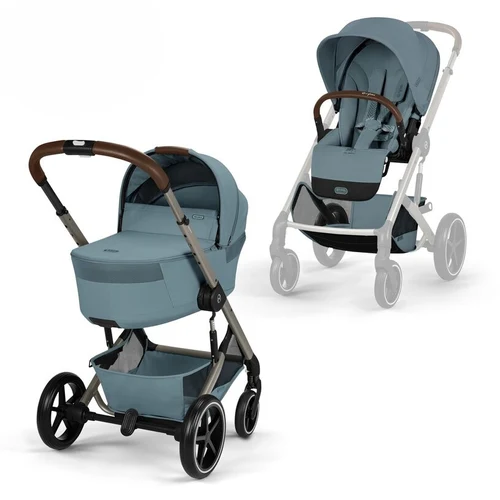 Carucior cu landou pliabil Cybex Balios S Lux Stormy Blue