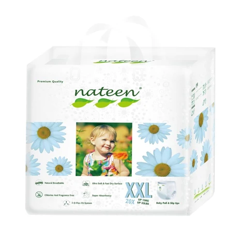 BPXXL20 Scutece Pants Nateen Premium Nr.6 – 15–25 kg (20 bucăți) | Ultra absorbante & Eco-Friendly