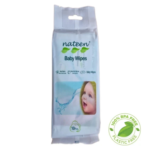 BW10A Servețele Umede Eco Nateen – 10 buc (Ambalate Individual) | Biodegradabile & Hipoalergenice