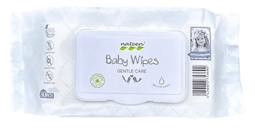 PBWW80A Servetele umede, biodegradabile, pentru bebelusi, Nateen Premium, 80 bucati