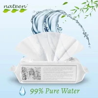 PBWW80A Servetele umede, biodegradabile, pentru bebelusi, Nateen Premium, 80 bucati 2