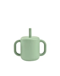 Тренировочная чашка с силиконовой соломинкой Sage Green