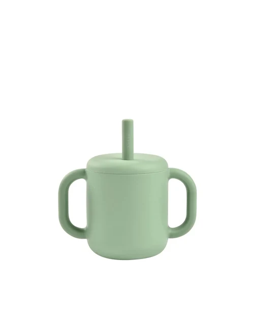 Тренировочная чашка с силиконовой соломинкой Sage Green