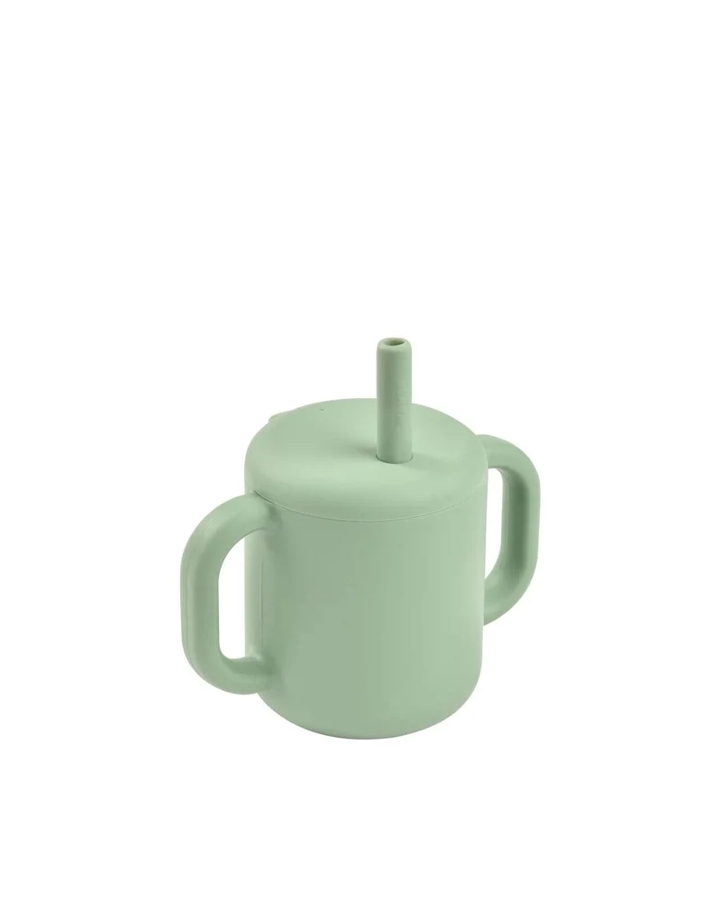 Тренировочная чашка с силиконовой соломинкой Sage Green 2