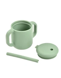 Тренировочная чашка с силиконовой соломинкой Sage Green 3