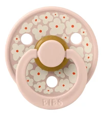 BIBS Набор из 2 круглых латексных сосок-пустышек (0–6 месяцев) Jasmine Blush Mix - BIBS 2