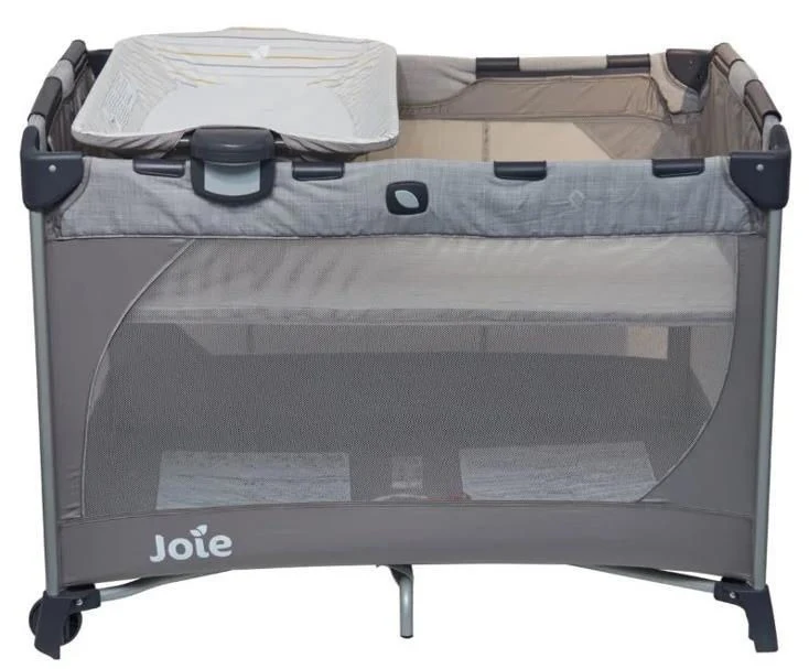 Складная кроватка Joie Commuter Change Gray Stripes 2