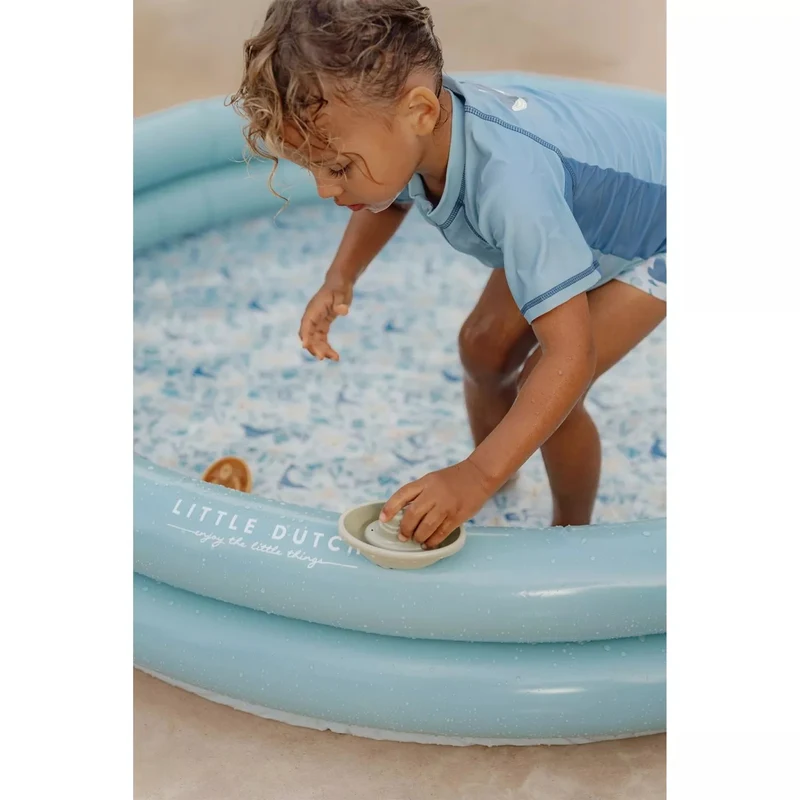 Piscina gonflabila pentru copii - 150 cm - Ocean Dreams - Albastru - Little Dutch 4