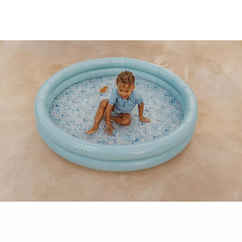 Piscina gonflabila pentru copii - 150 cm - Ocean Dreams - Albastru - Little Dutch 2