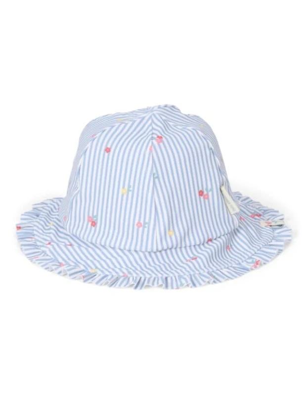 Солнцезащитная панама с UV-защитой 50+ – Sunny Flowers Blue – Little Dutch – 1–2 года 2
